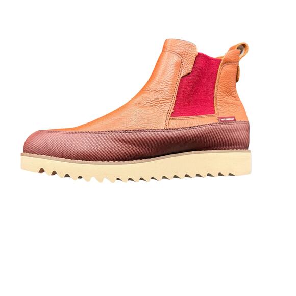 Jambu Gabby Waterproof Leather Chelsea Boots Brown/Red Women’s 8M - Picture 8 of 13